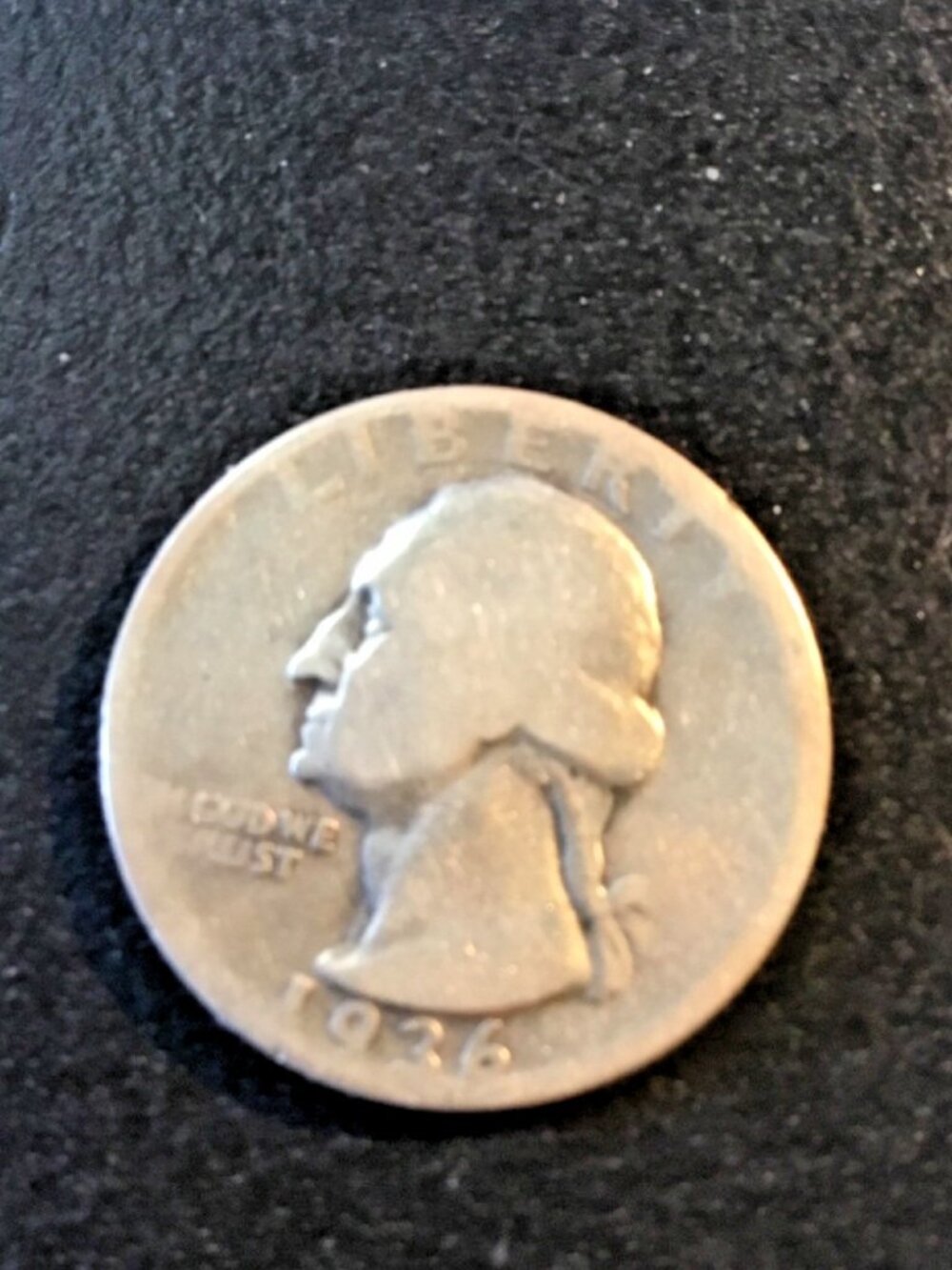 1936 S U.S. Washington Silver Quarter=circulated==nice one==we love offers
